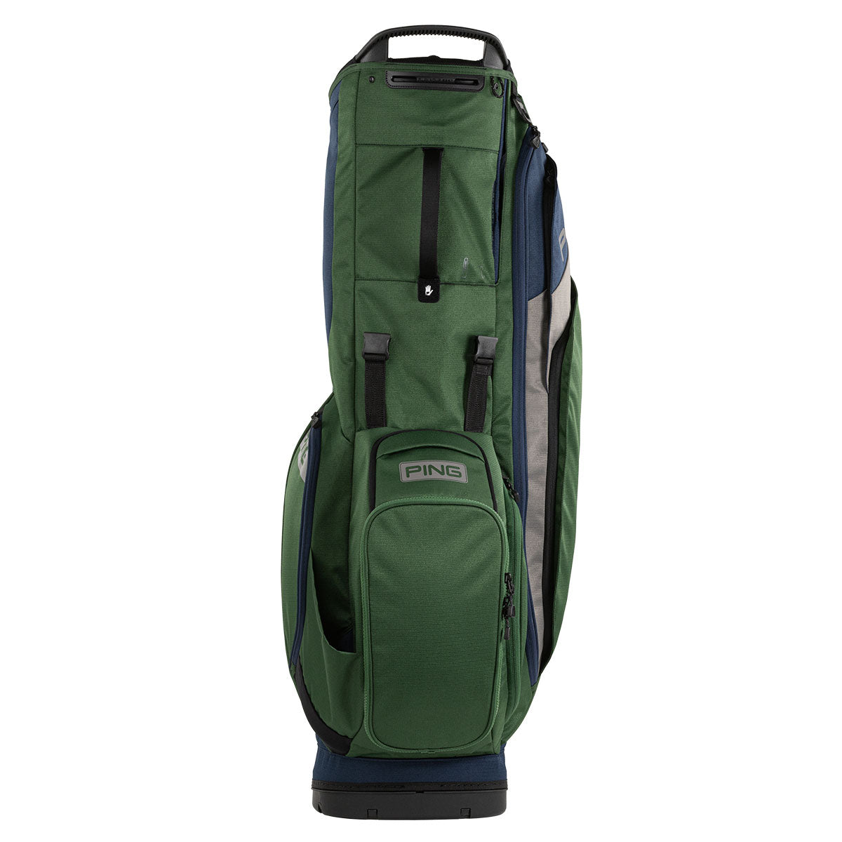 Ping Hoofer Bag - Dark Green, Navy & Grey