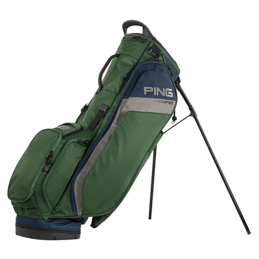 Ping Hoofer Bag - Dark Green, Navy & Grey