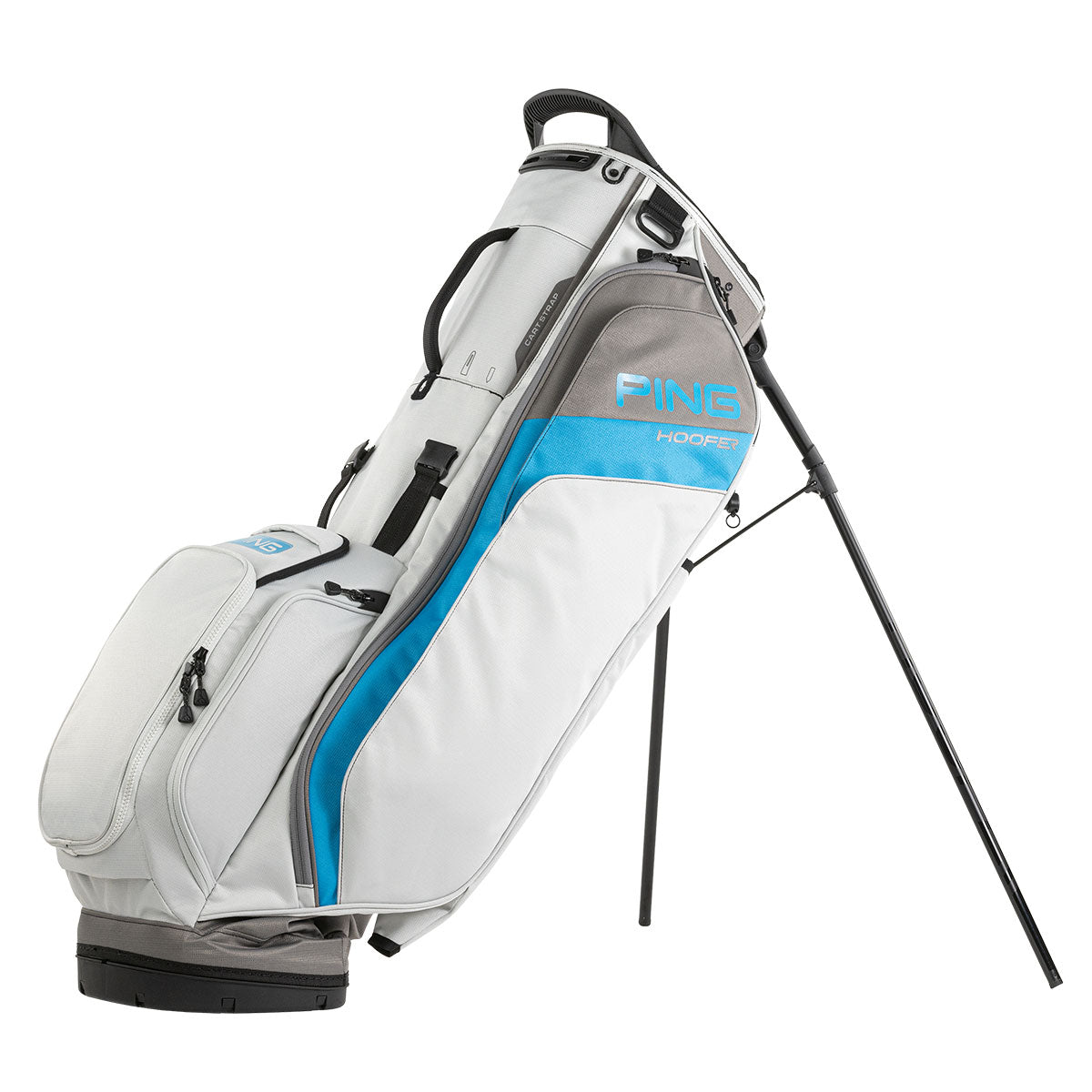 Ping Hoofer Bag - Light Grey, Blue & Graphite