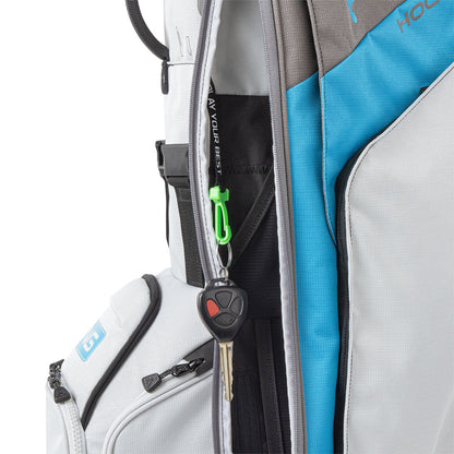 Ping Hoofer Bag - Light Grey, Blue & Graphite
