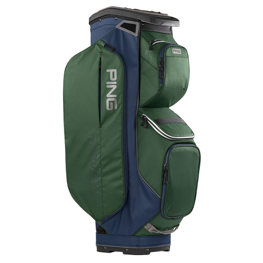 Ping Traverse Cart Bag - Dark Green, Navy & White