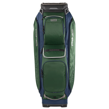 Ping Traverse Cart Bag - Dark Green, Navy & White