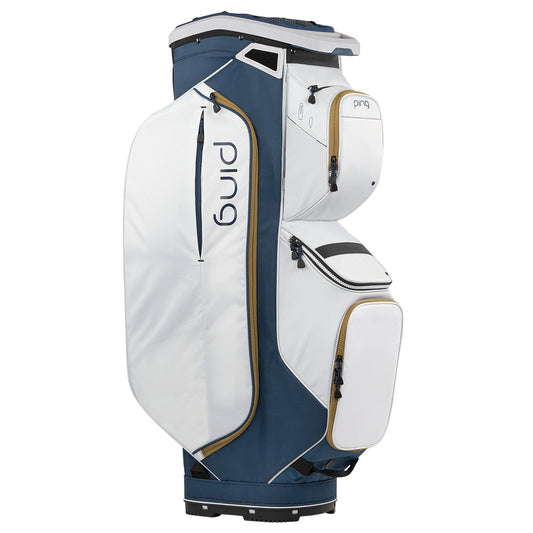 Ping Traverse Cart Bag - Navy, Platinum & Gold