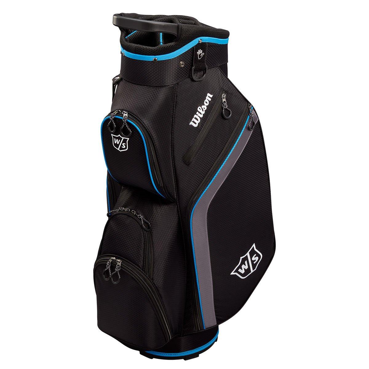 Wilson LITE Cart Bag - Black/Charcoal/Blue
