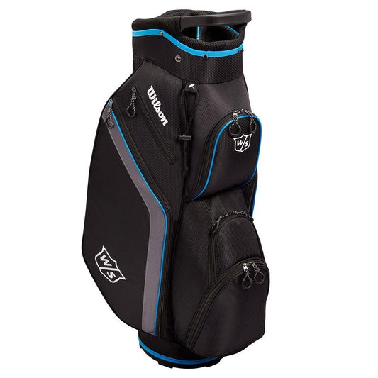 Wilson LITE Cart Bag - Black/Charcoal/Blue