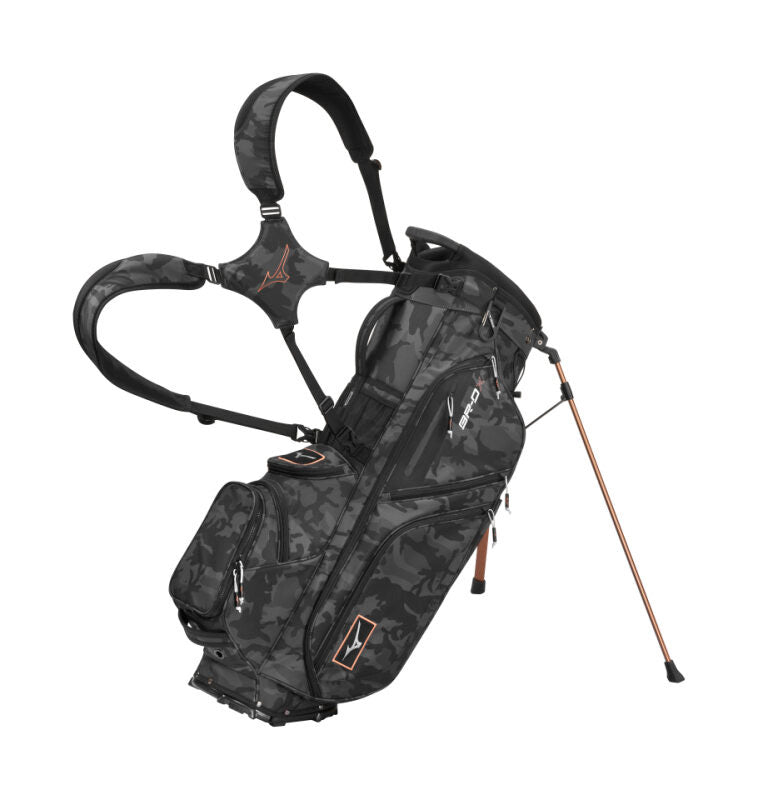 Mizuno BR DX Stand Bag Black Camo/Copper