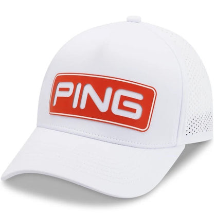 Ping Tour Vented Delta Cap White/Tango