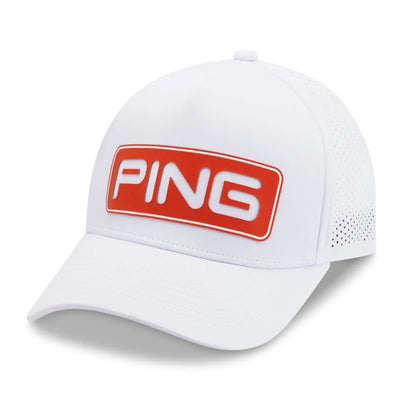 Ping Tour Vented Delta Cap White/Tango