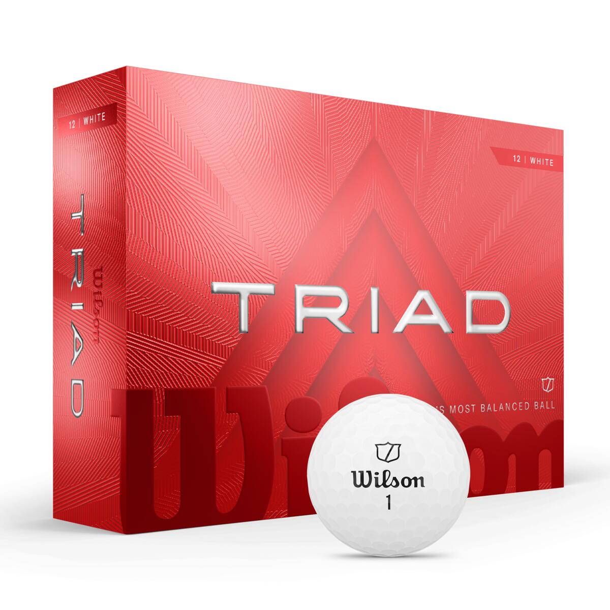 Wilson Triad White Balls (Dozen)