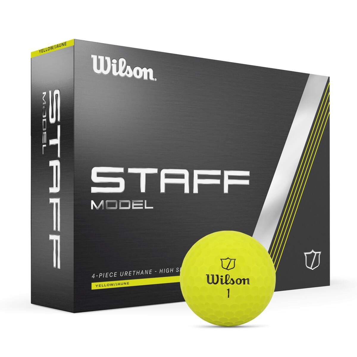 Wilson Staff Model Balls Yellow (Dozen)