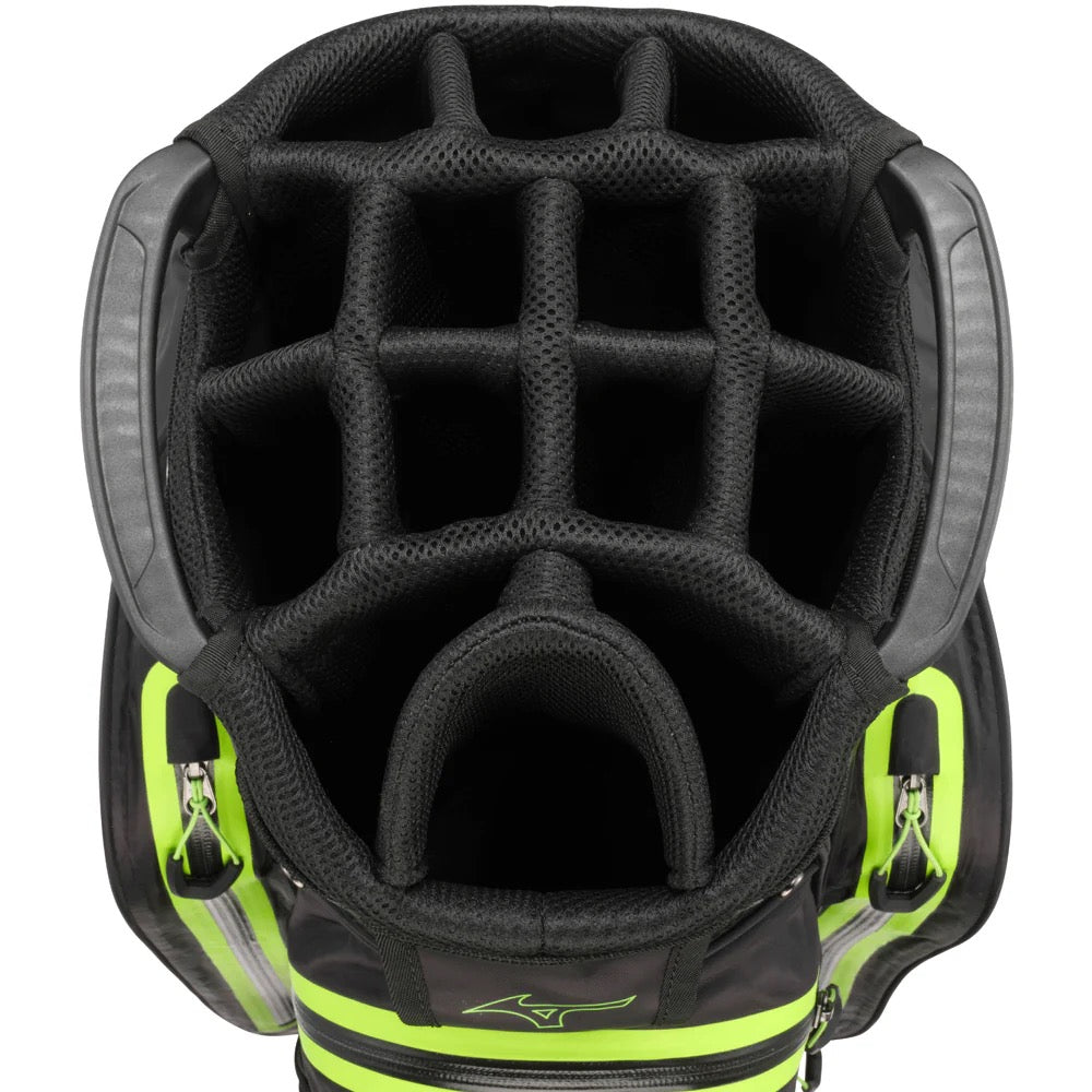 Mizuno BR-DRI Waterproof Cart Bag - Black/Green