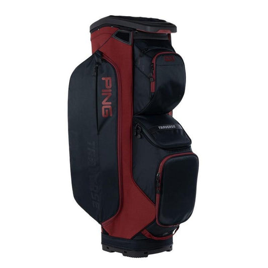 Ping Traverse 244 Golf Cart Bag - Black/Heather Red