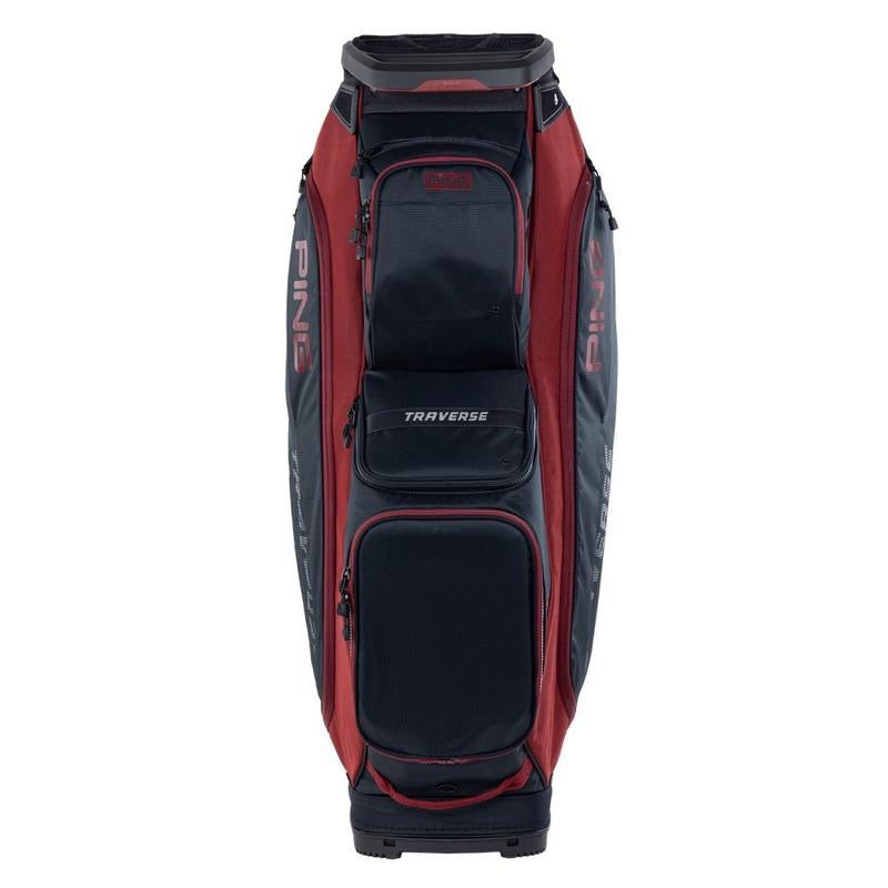 Ping Traverse 244 Golf Cart Bag - Black/Heather Red