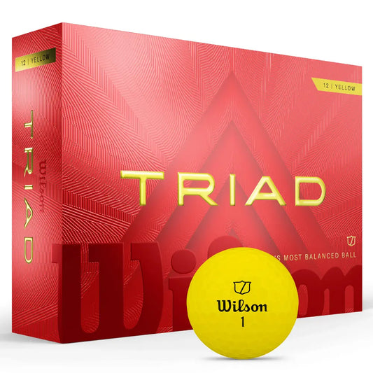 Wilson Triad Yellow Balls (Dozen)